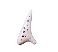 ALFAAL Mini Ocarina 12-hole ocarina treble SC key ceramic production teaching playing ocarina 12-hole national musical instrument(Color:2)