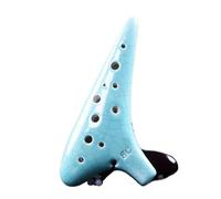 ALFAAL Mini Ocarina 12-hole rice soldered ocarina SC sound beginner teaching ocarina 12-hole sound quality ocarina with bag(Color:1)