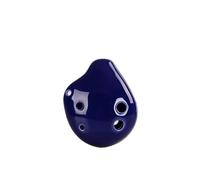 ALFAAL Mini Ocarina 4 Color Ocarina 6 Hole Color Mini Ocarina C Key Beginner Ocarina Teaching Ceramic Pendant(Color:Purple)
