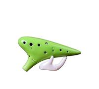 ALFAAL Mini Ocarina Colorful Ocarina 12 Hole Alto C Key Ceramic Making Tutorial for Beginners(Color:3)