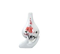 ALFAAL Mini Ocarina Long mouth hand-painted ocarina 6 holes ac key school teaching music teaching instrument(8)
