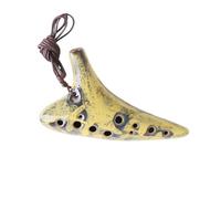 ALFAAL Mini Ocarina Mini Ocarina 12 Hole Ocarina Alto Ceramic Ocarina