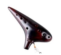 ALFAAL Mini Ocarina Ocarina 12 beginners entry alto c key ac adult men and women pottery xun instrument