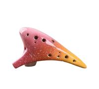 ALFAAL Mini Ocarina Ocarina 12 holes alto C key elegant new foam glaze teaching training model comes with music score(1)
