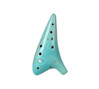 ALFAAL Mini Ocarina Ocarina alto C key straw smoked 12-hole ocarina beginner teaching(5)