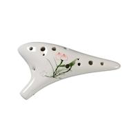 ALFAAL Mini Ocarina Performance instrument hand-painted ocarina 12-hole AC flute alto C key pottery xun(4)