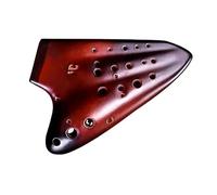 ALFAAL Mini Ocarina Professional Triple Ocarina Alto C Key AC Vintage Smoke Ocarina Porcelain Premium Traditional Instrument(Color:1)