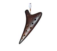 ALFAAL Mini Ocarina Retro smoked SC ocarina instrument 12-hole treble C key large lacquer smoked xun professional performance grade