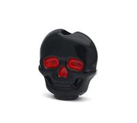 ALFAAL Multi Color 6pcs Plastic Skull Head Shape Guitar Tuning Peg Tuner Machine Head Replacement Button Knob Handle (Color : Black 6pcs)