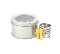 ALFAAL Musical Instrument Accessories Hollow Stainless Steel Saxophone Card Frosted Iron Box Silver Fixed Clamp (Color : Tenor)