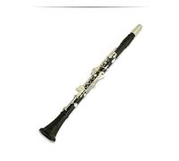 ALFAAL Musical Instrument B Flat Ebony Clarinet, Cupronickel Buttons Silver-plated Clarinet Beginner Clarinet