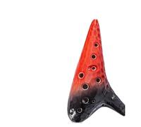 ALFAAL Musical Instrument Ocarina 12 Hole Alto C Key 12 Hole AC Key Antique Ocarina Suitable For Beginners And Students (Color : Crimson)