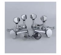 ALFAAL New Chrome Guitar Locking Tuners Electric Guitar Machine Heads Tuners Lock Silver Guitar Tuning Pegs(With Packaging) (Color : 3R3L)