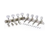 ALFAAL Nickle Plating Steel Locked Guitar String Tuning Pegs Tuners Machine Heads 4L 4R For Mandolin Instruments