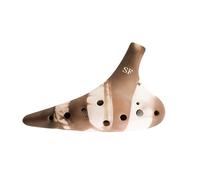 ALFAAL Ocarina 12 Holes Musical Instruments Firing Handmade Dolomite Ceramic Professional Ocarina Instrument (Color : Soprano F)