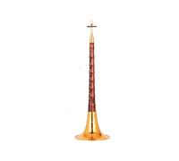 ALFAAL Old Mahogany Suona Musical Instrument Professional Playing Adult Size Trumpet Reed D Key (Color : Flower bowl)