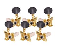 ALFAAL Open Gold Classical Folk Guitar Parts Tuning Peg Tuner For Replacement Parts