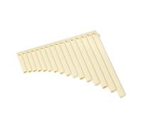 ALFAAL Pan Flute 16 Tubes 18 Tubes Beginners Professionally Play Instruments Primary School Students Beginners Special Pan Flute (Color : 16 tubes of beige)