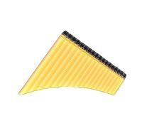 ALFAAL Pan Flute 18 Pipes Pan Tube G Key Resin Multifunction Plastic Handmade Traditional Instrument Woodwind Bamboo Panpipes (Color : 01)