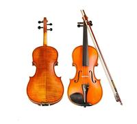 ALFAAL Patterned Matte Hand-painted Violin Hanging Wood Rings Violin Musical Instrument (Color : 3/4)