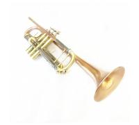 ALFAAL Phosphor Copper Trumpet Bb B Flat Brass Gold-painted Exquisite Durable Instrument With Mouthpiece Gloves Strap Case