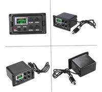 ALFAAL Piezo Pickups Acoustic Guitar 3-Band EQ Equalizer Tone Volume Amplifier Preamp Piezo Pickup Tuner Phase Function LCD Display