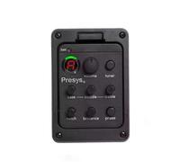 ALFAAL Piezo Pickups Classic Acoustic Guitar EQ Tuner Piezo Pickup Acoustic Guitar Preamp 4-Band Equalizer Onboard Preamps Accessories
