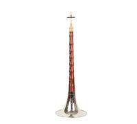 ALFAAL Play Adult Musical Instrument Old Mahogany Suona D Key Musical Instrument Boutique Suona Adult Professional Performance (Color : White bowl)