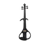 ALFAAL Professional 4/4 Electric Violin Fiddle Stringed Instrument Black Violin With Accessories Case Cable Headphone