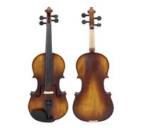 ALFAAL Professional 4/4 Solid Wood Acoustic Violin Fiddle With Bow Case Stringed Instrument Violin Beginner Students