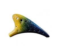 ALFAAL Professional Alto C Ocarina 12 Hole Musical Collection Ceramic Resistant Tenor Ocarina Flute Instrument For Beginner (Color : D)