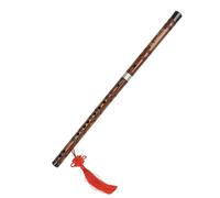 ALFAAL Professional bamboo flute Bamboo Flute C/D/E/F/G Key Traditional Professional Woodwinds Instruments Beginners Practice Playing(F)