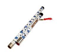 ALFAAL Professional bamboo flute Beginner Professional Performance Bamboo Flute C/D/E/F Key Woodwind Instruments Bamboo Flute(D)