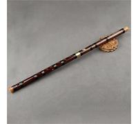 ALFAAL Professional bamboo flute Chinese Traditional Coffee Bamboo Two-section Bamboo Flute Wood For Beginners And Music Lovers(G)