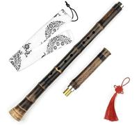 ALFAAL Professional bamboo flute G/F Key Bamboo Flute 8 Holes Musical Woodwind Instrument Purple Bamboo Bamboo Flute For Beginner Professional Vertical(G key)