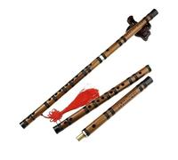ALFAAL Professional bamboo flute Traditional Bamboo Flute Professional Musical Instruments C/D/E/F/G Key Beginner Instrument With Accessories(D)