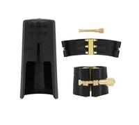 ALFAAL Professional Clarinet Mouthpiece Cap Ligature Kit Cap Clip Fastener Wind Musical Instrument Accessories