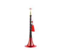 ALFAAL Professional Ebony Suona D Key Quality Suona Ethnic Style Blowing Suona Musical Instrument Complete (Color : Crimson engraved bowl)
