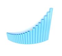 ALFAAL Professional Pan Flute 22-tube Pink/blue Forehand Right-handed Basic Model No Base Traditional Chinese Musical Instrument Pan flute(Pink)