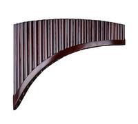 ALFAAL Professional Pan Flute 25 Pipes Pan Flute G Key Pan Pipes Woodwind Instrument Chinese Traditional Musical Instrument Bamboo Pan Flute(25-RIGHT-SMALL-G)