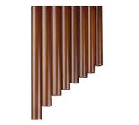 ALFAAL Professional Pan Flute 8 Pipes G Key Pan Flute Pan Pipes Woodwind Instrument Brown Bamboo Pan flute(Right2)