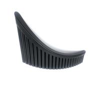 ALFAAL Professional Pan Flute Black Forehand Right Hand Backhand Left Hand 22 Pipe Curved Pan Flute G Tune With Base ABS(Right)