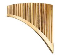 ALFAAL Professional Pan Flute C Key 22 Pipes Panflute Spotted Bamboo Pan Flute Panpipes Handmade Woodwind Folk Musical Instrument(22-C-LEFT)