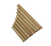 ALFAAL Professional Pan Flute Left Right Hand Brown 8 Pipes Pan Flute Small Size Original Color Pan Pipe(Original right hand)
