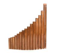 ALFAAL Professional Pan Flute Pan Flute 15 Pipes Natural Bamboo Wind Instrument G Key Chinese Woodwind Instrument With Cleaning Bar Bag(Left)