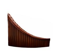 ALFAAL Professional Pan Flute Pan flute instrument for adults bitter bamboo ethnic 22 pipes wooden support G tune(G tune)