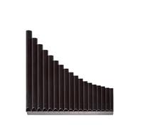ALFAAL Professional Pan Flute Two Colors 16-pipe/18-pipe School Teaching Panpipe Beginner Instrument C-key Special Easy-to-learn Panpipe(Dark brown)