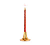 ALFAAL Red Sandalwood Suona Musical Instrument Beginners Play Professional Trumpet Red Sandalwood Suona Musical Instrument (Color : E flat key)