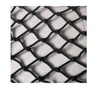 ALFAAL Rope Netting Black Construction Safety Net Rope Net Loft Net for Playground Partition Net Rock Climbing Protection Rope Net for Playground (Color : 8cm mesh, Size : 1x4m(3x13ft))