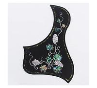 ALFAAL Rosewood Acoustic Guitar Pickguard With Abalone Inlay Self Sticker Acoustic Guitar Pickguards